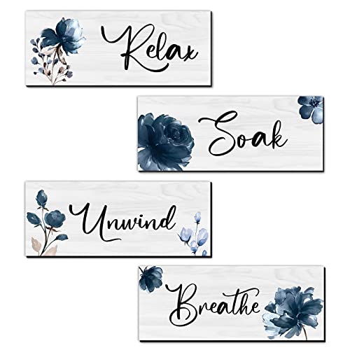 Bathroom Wall Decor Navy Blue