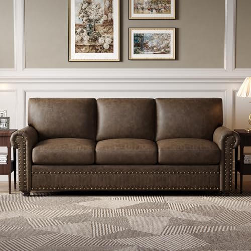 Brown Leather Couch Living Room Decor