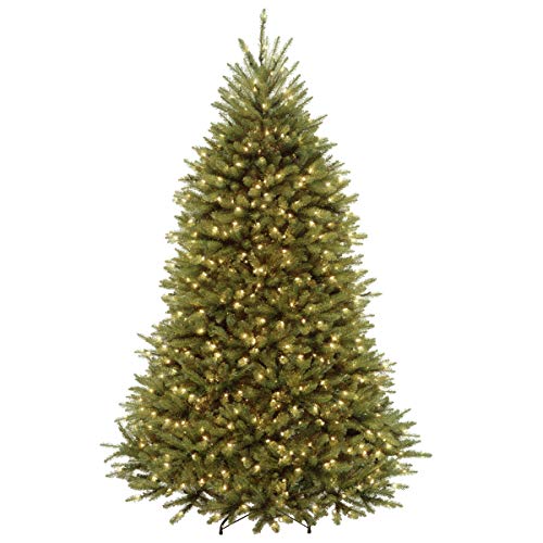 Christmas Tree With Colored Lights Decorated