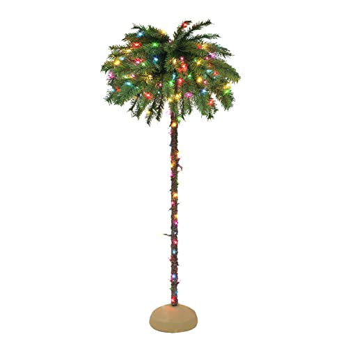 Decorative Palm Trees With Christmas Lights