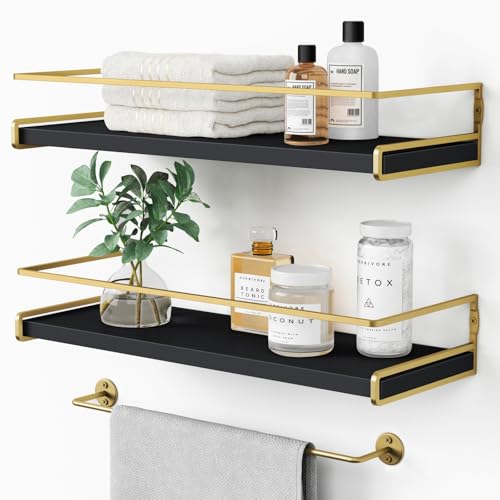 Gold And Black Bathroom Decor