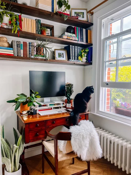 How T Decorate Work Office Midcentury Style