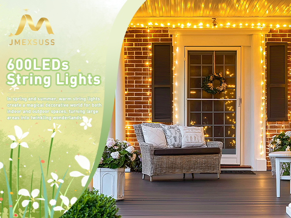 How to Decor Simple White Christmas String Lights