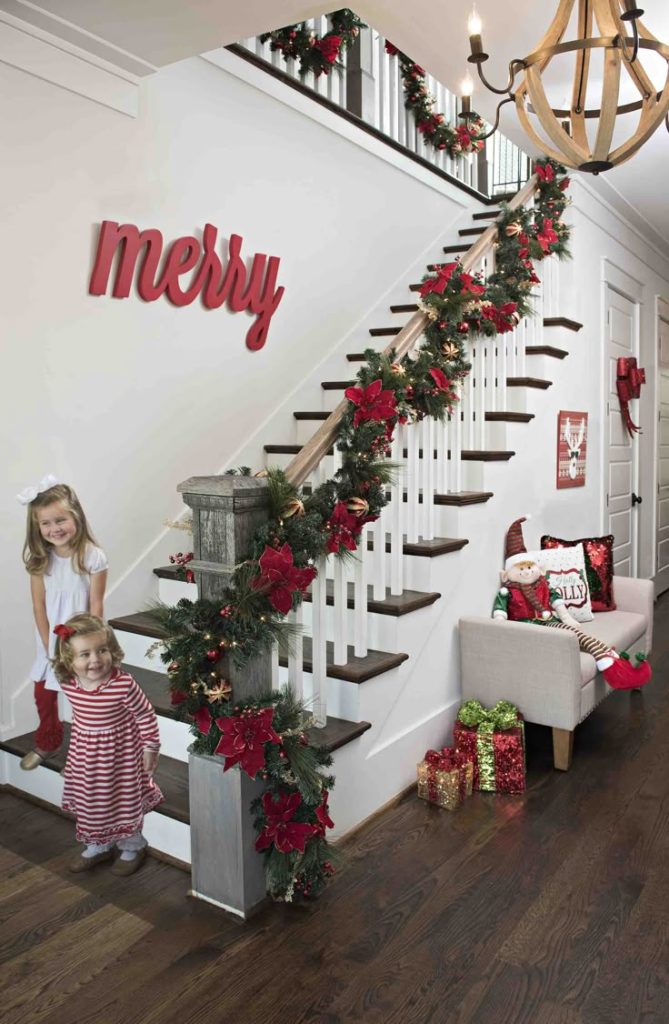 How to Decorate a Banister for the Holidays