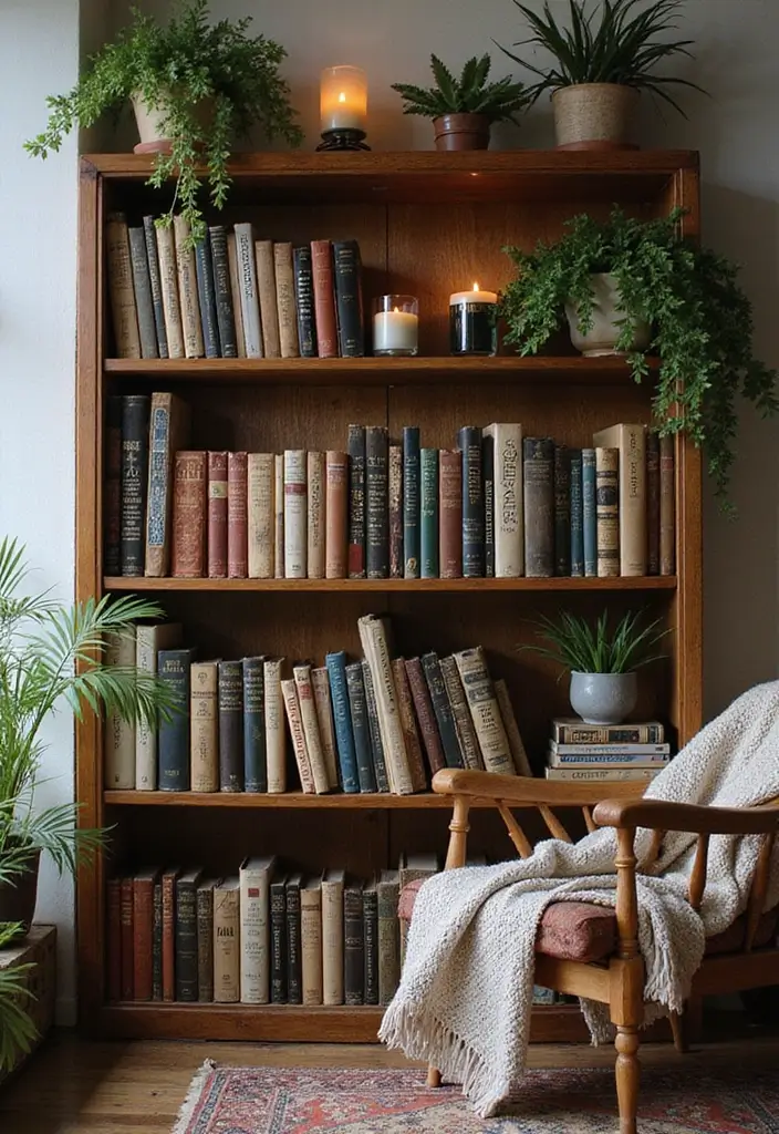 How to Decorate a Bookshelf in an Office