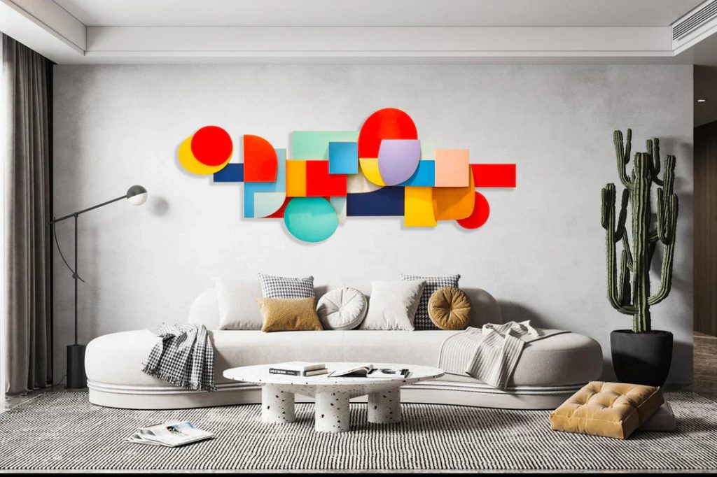 How to Decorate a Huge Living Room Wall