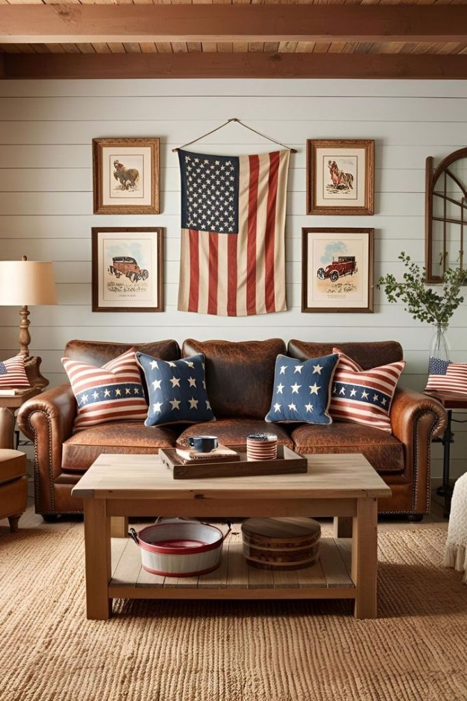 How to Decorate a Living Room in Americana Decor