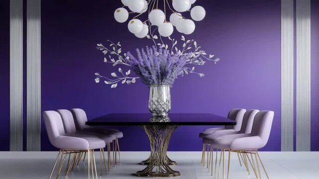 How to Decorate a Purple Dining Room
