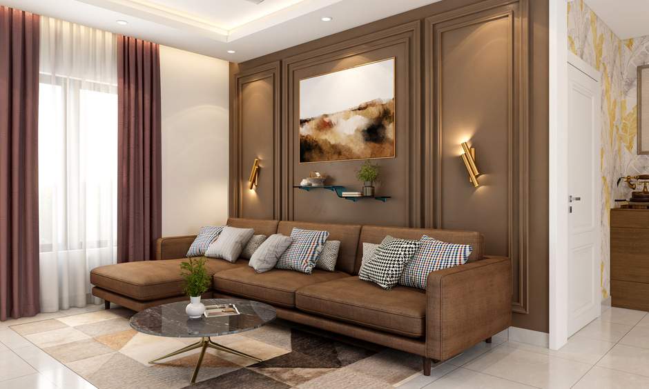 How to Decorate Hanging Glass Shelves in Living Room
