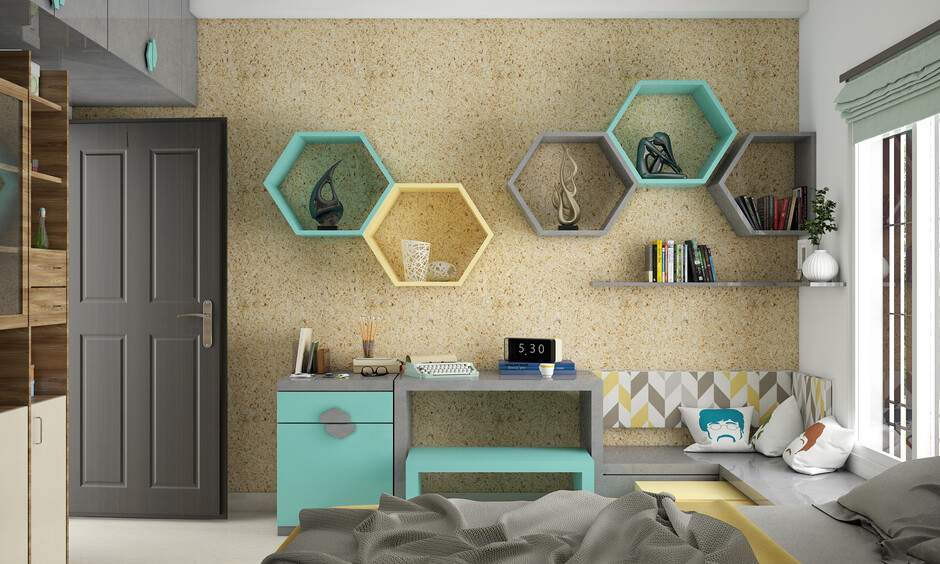 How to Decorate Wall behind Bedroom Door