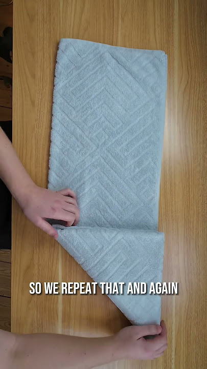 How to Fold Bathroom And Kitchen Towels Decoratively