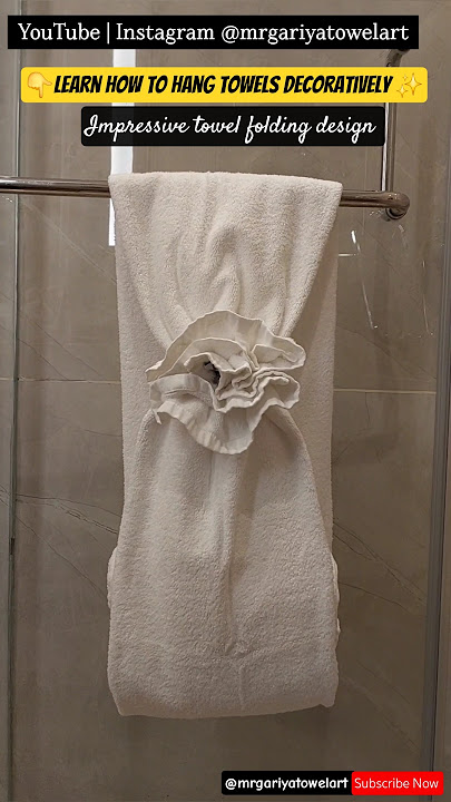 How to Fold Bathroom Towels for Decoration