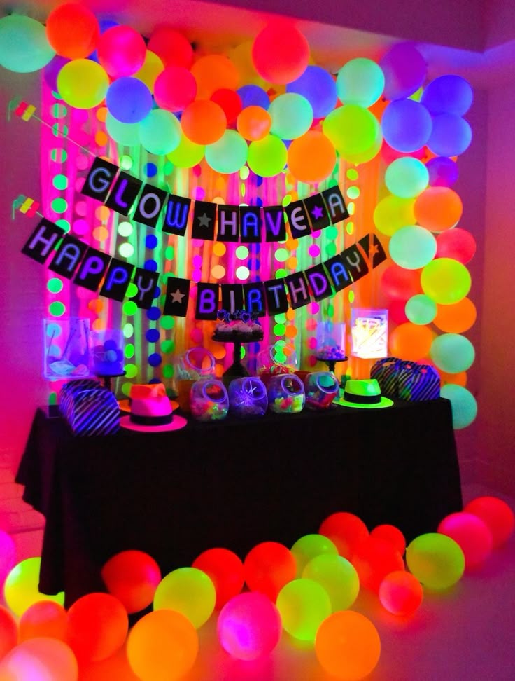 How to Make Black Light Party Decorations