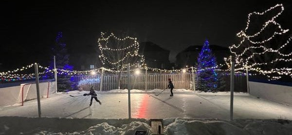 How to Make Ice Rink With Christmas Lights for Decoration