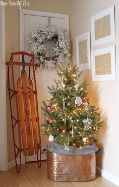 How to Use Antique Large Copper Pot for Holiday Decor