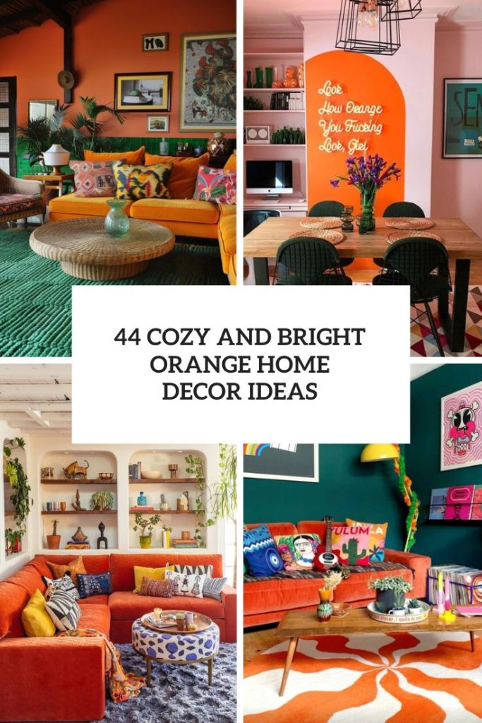 Is Orange Decor Good for Living Room