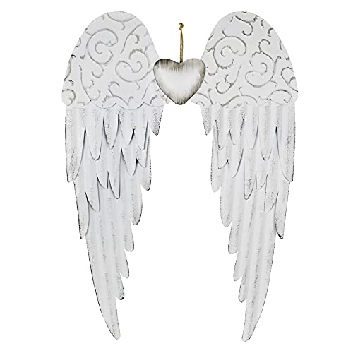 Large Metal Angel Wings Wall Decor